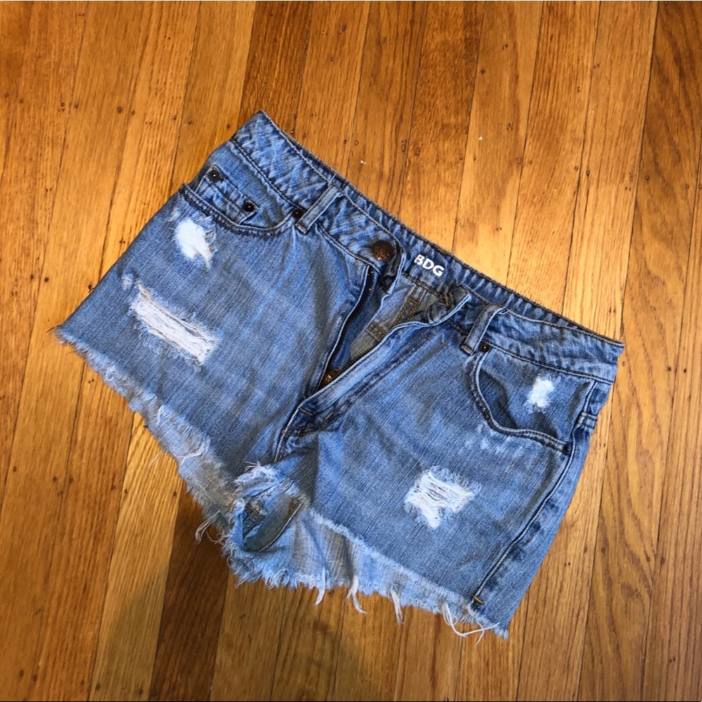 BDG Cheeky High Rise Shorts | Blue | 28
